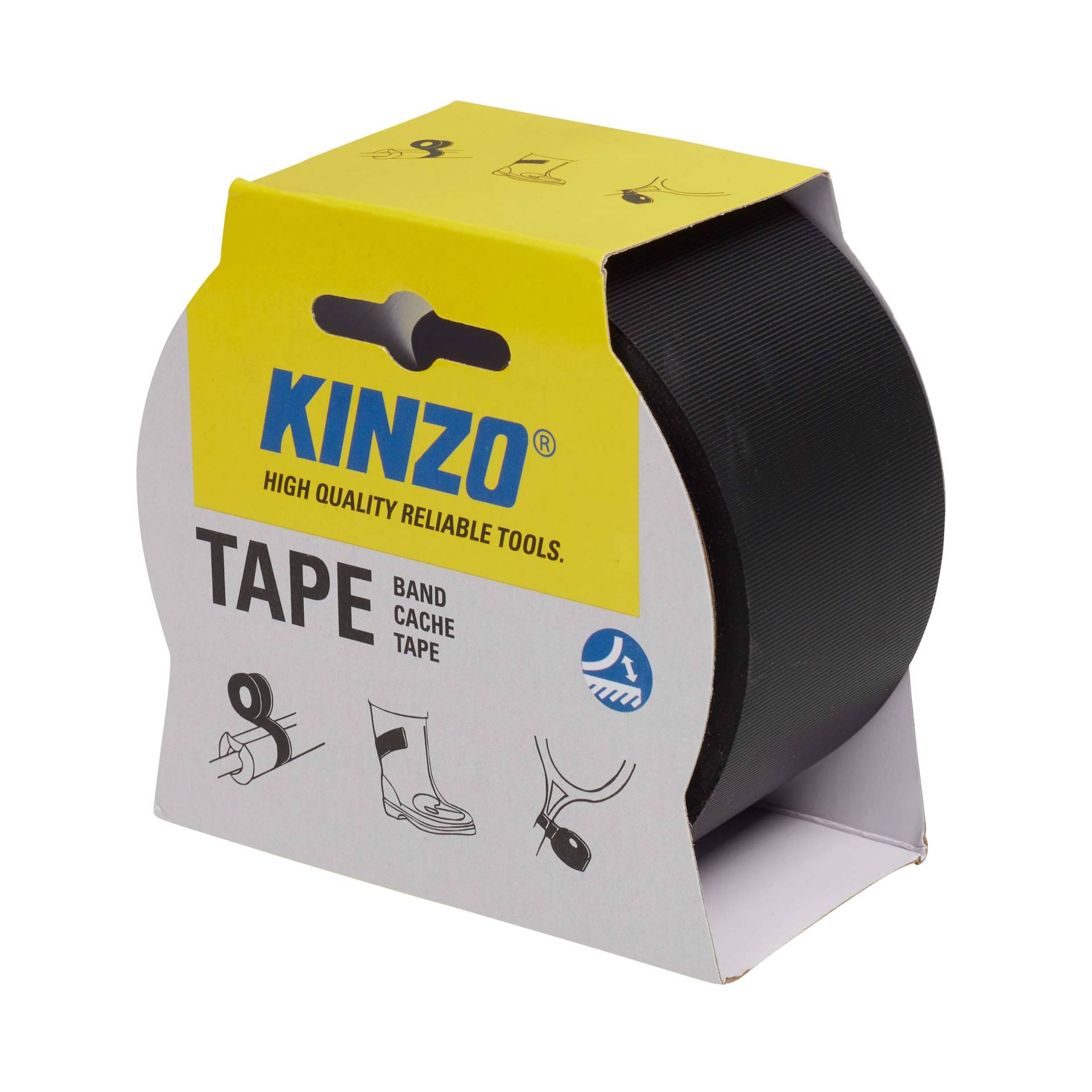 Kinzo Heavy-Duty Klebeband 10m x 48mm schwarz von Kinzo