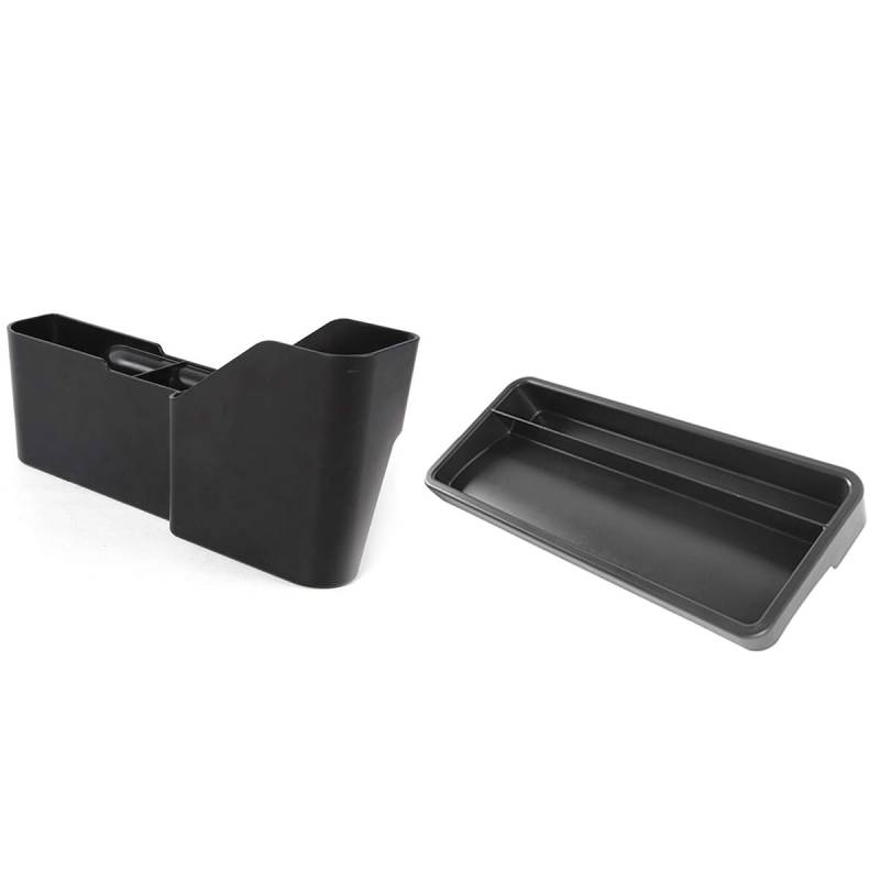 Kioball 2 x Autozubehör: 1 x Aufbewahrungsbox für das Armaturenbrett und 1 x Aufbewahrungsbox für die Schaltung an der Seite, Handy-Kartenhalter von Kioball
