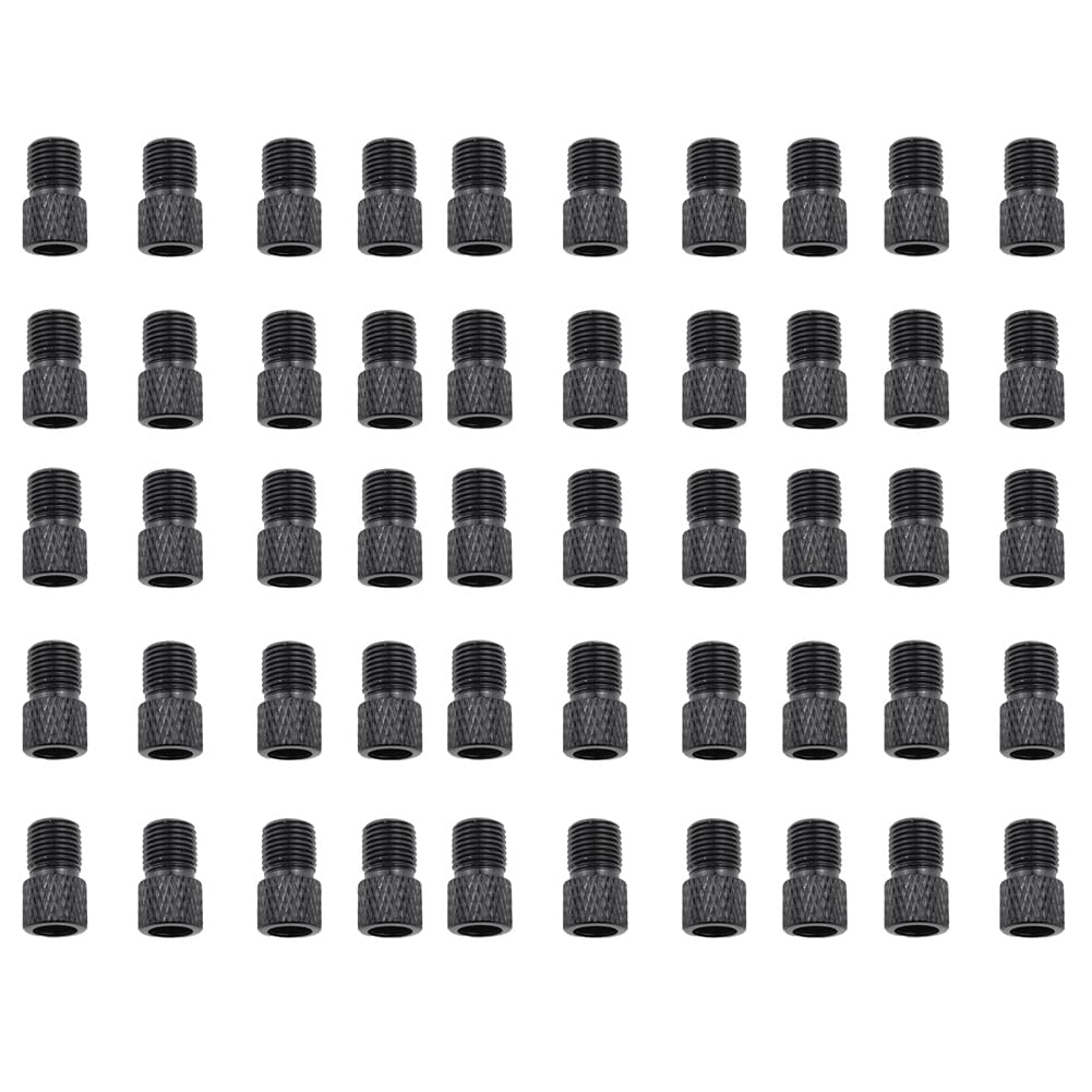 Kioball Fahrradventiladapter Aus Aluminiumlegierung, Geeignet für Mountainbikes und Rennräder, Fahrradzubehör Schwarz von Kioball