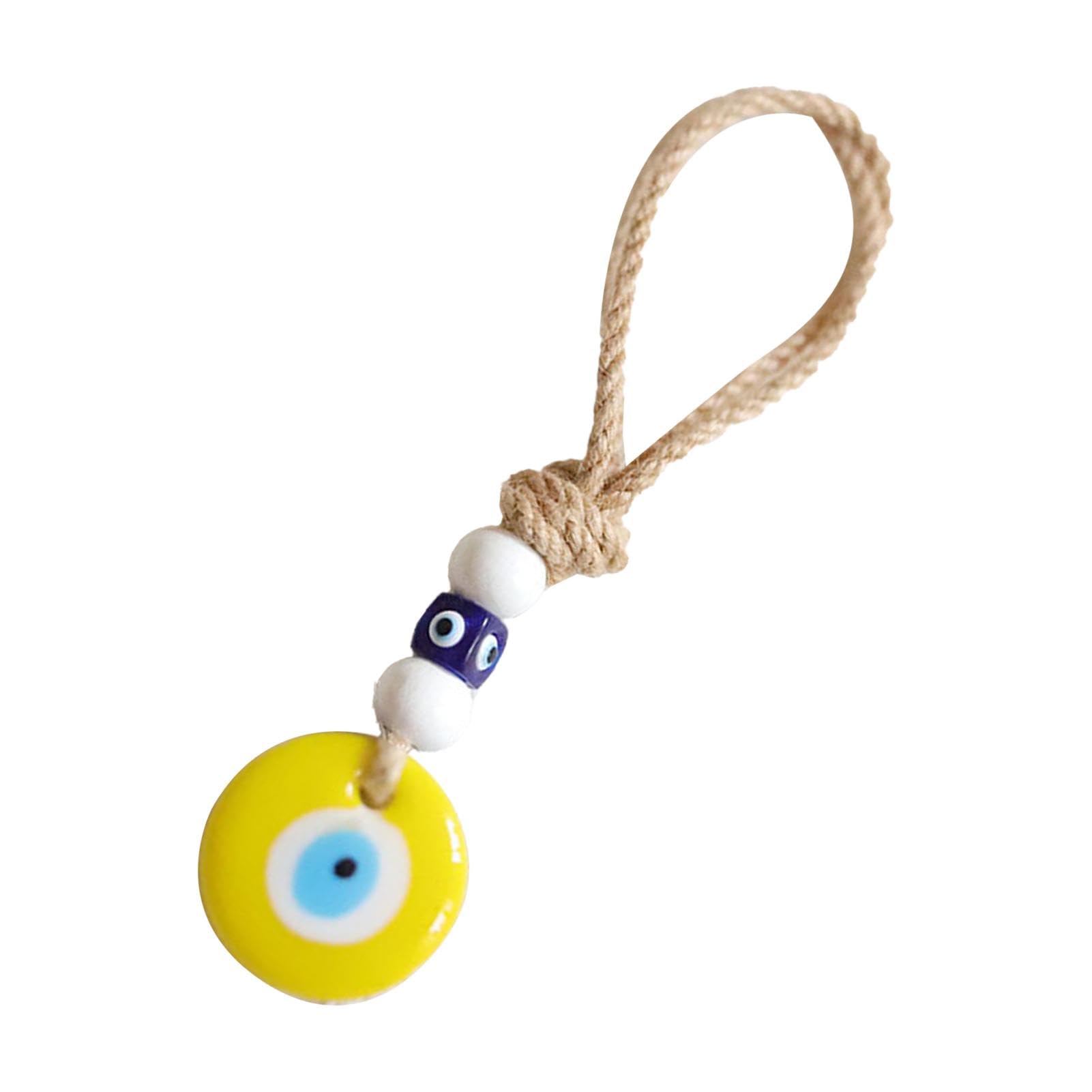 Evil Eye Auto-Rückansicht-Anhänger, blaues Evil Eye-Wanddekor - Evil Eye Charm Autodekoration,Blauer Evil Eye Anhänger Segen Schutz , Evil Eye Auto Ornament für Auto Rückansicht Fenster Tür Balko von Kirdume