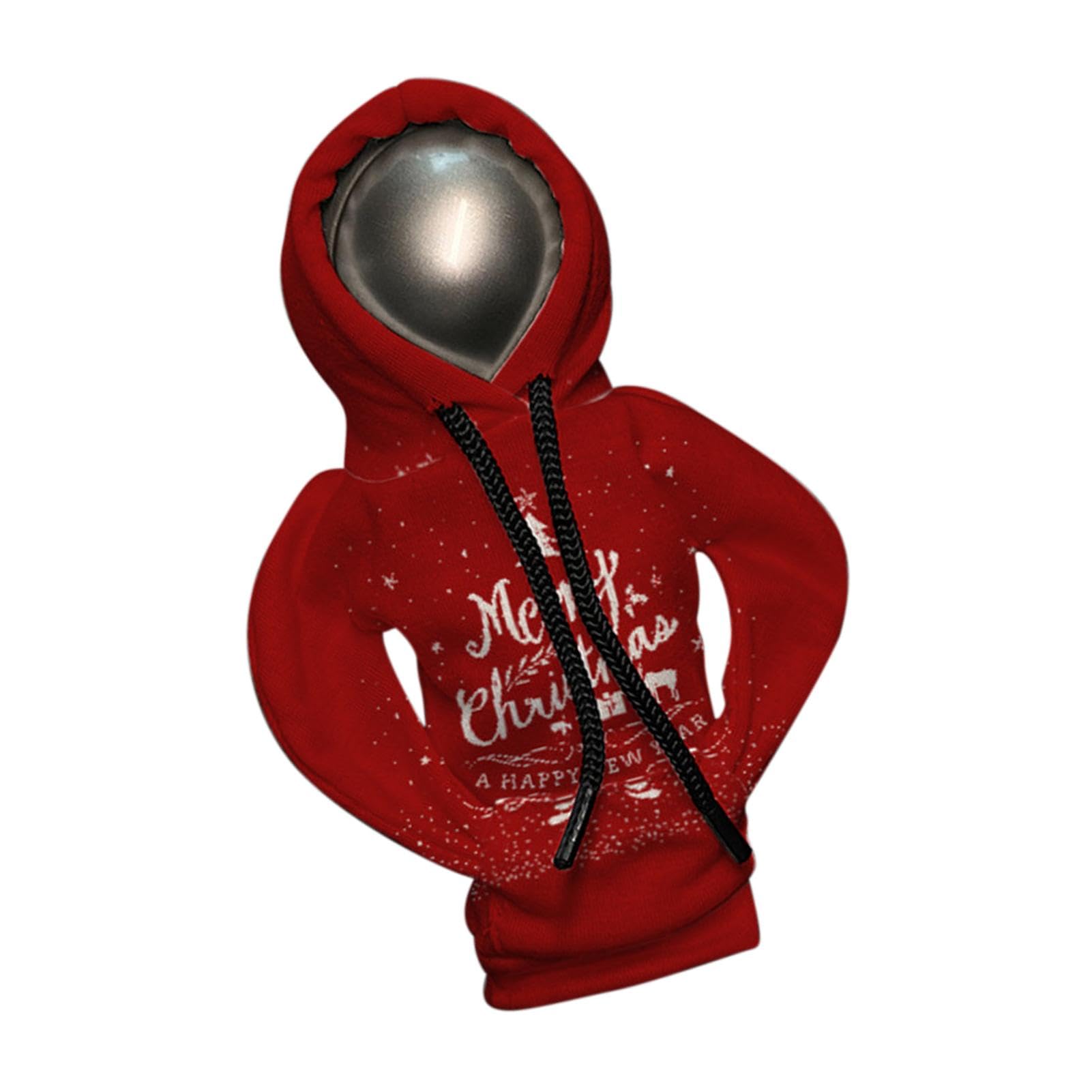 Hoodie Gear Shift Cover, Gear Shift Hoodie - Auto-Schaltknauf-Abdeckung,Kapuzenpullover mit Weihnachtsdruck für Auto-Schalthebel, niedliche Gadgets für den Autoinnenraum, Zubehör und Dekoration für de von Kirdume