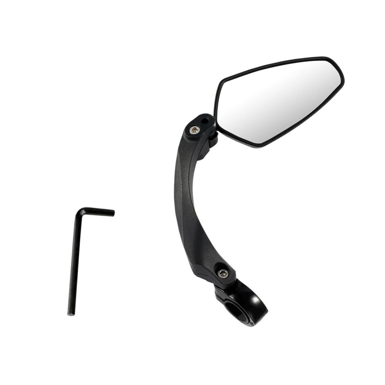 Kisangel 1 Stück 360 Rückspiegel reflektorhalter bike accessories fahrad zubehör bike mirror bike gadgets Radfahren Rückansicht Fahrrad nützlicher Spiegel drehbarer Spiegel Glasspiegel von Kisangel