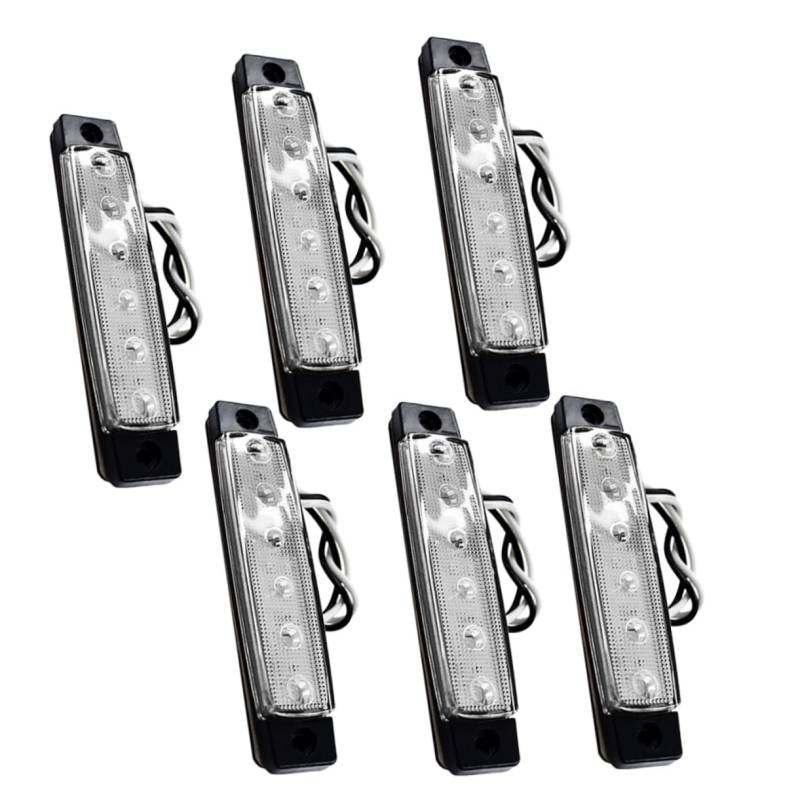 Kisangel 6er Set 6 LEDs Wasserdichte Sternlichter Für Boote Dekorative Marine Deck Und Transom Beleuchtung 12V Boot Licht Für Yacht Und Schiff von Kisangel