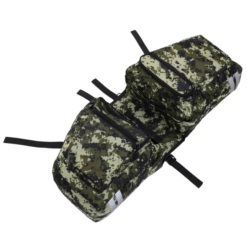 Kisangel Fahrradtaschen Kofferraumtasche Camo Hintere Tasche Satteltasche Camo Rücksitztasche Fahrrad von Kisangel