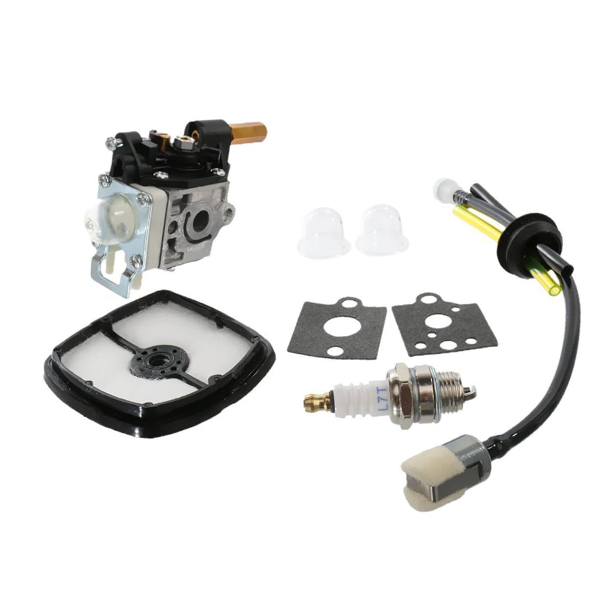 Kisangel Kraftstoffleitung Primer Gaskugel Wiederaufbau Kit Für ECHO SRM 210 Ersatzteile Für Vergaser Und Luftfilter Ideal Für Effiziente Motorreparaturen Und Wartungen von Kisangel