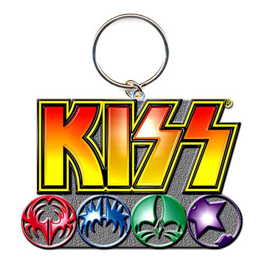 KISS Rock Off porte-clés métal Logo & Icons von KISS