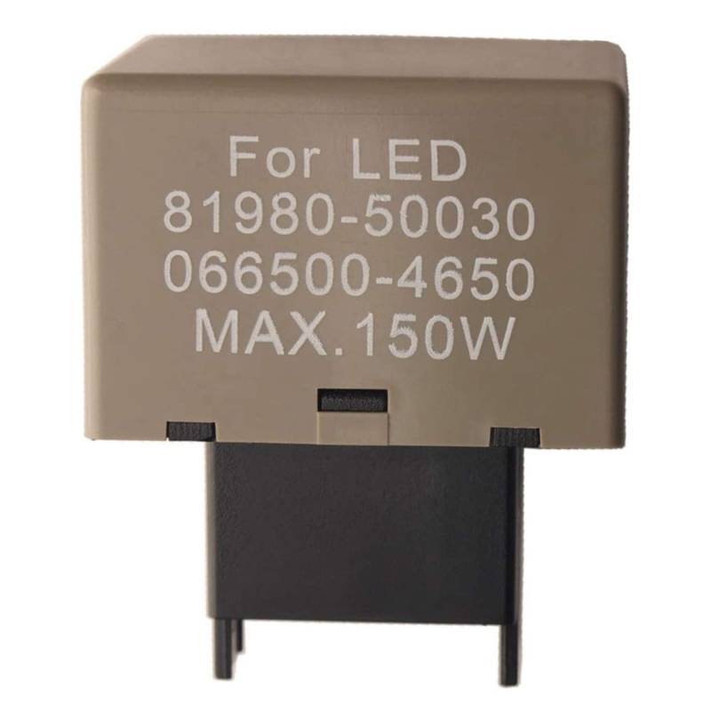 Kissmii 8-Poliges Elektronisches Blinker Relais für LED Lampe 81980-50030 066500-4650 von Kissmii