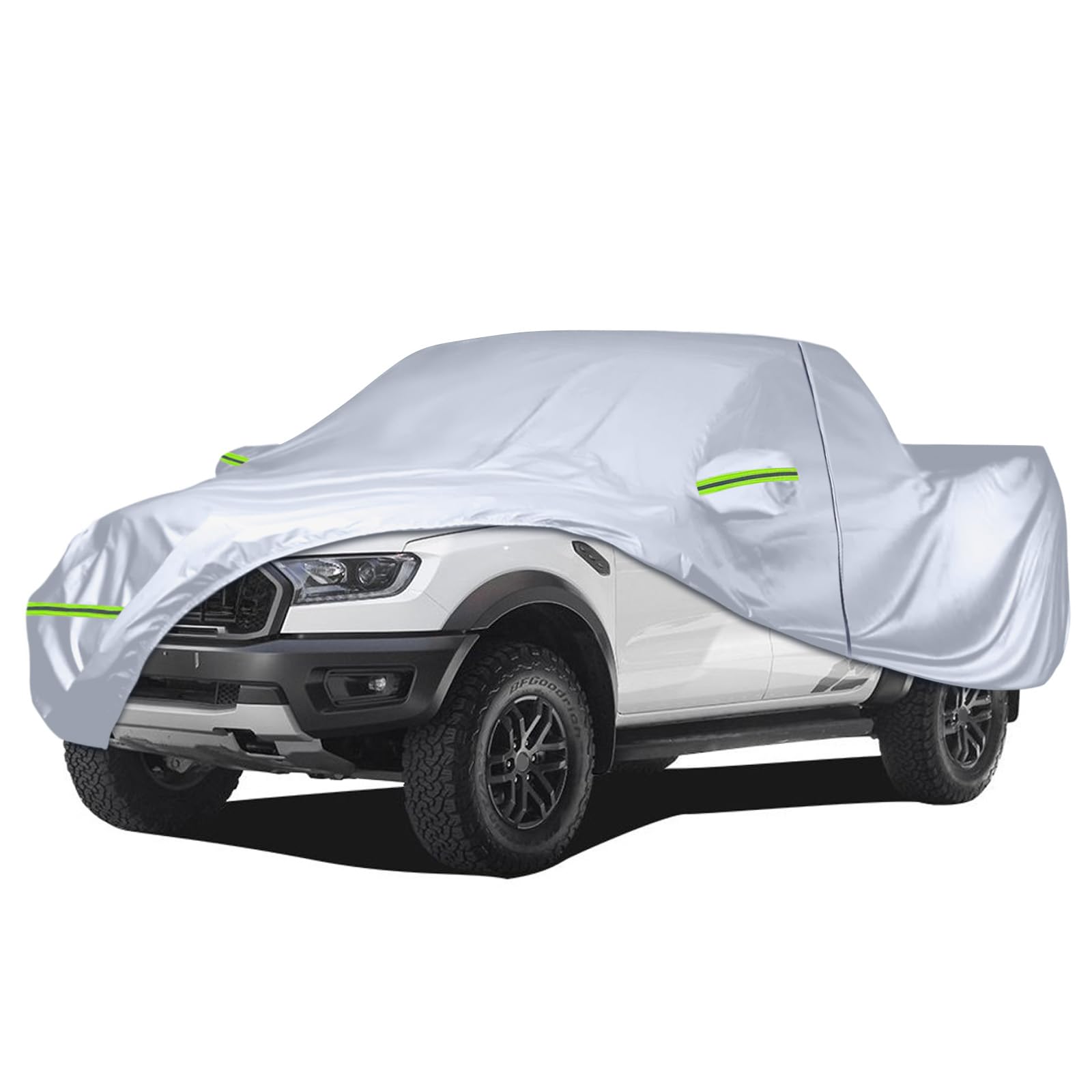 Auto Abdeckplane Vollgarage Kompatibel mit Ford Ranger, Toyota Hilux, Nissan Navara, VW Amarok, Benz X-Class, FIAT Fullback, Pickup Autoabdeckung Staubdicht Wasserdicht Outdoor von Kistrba