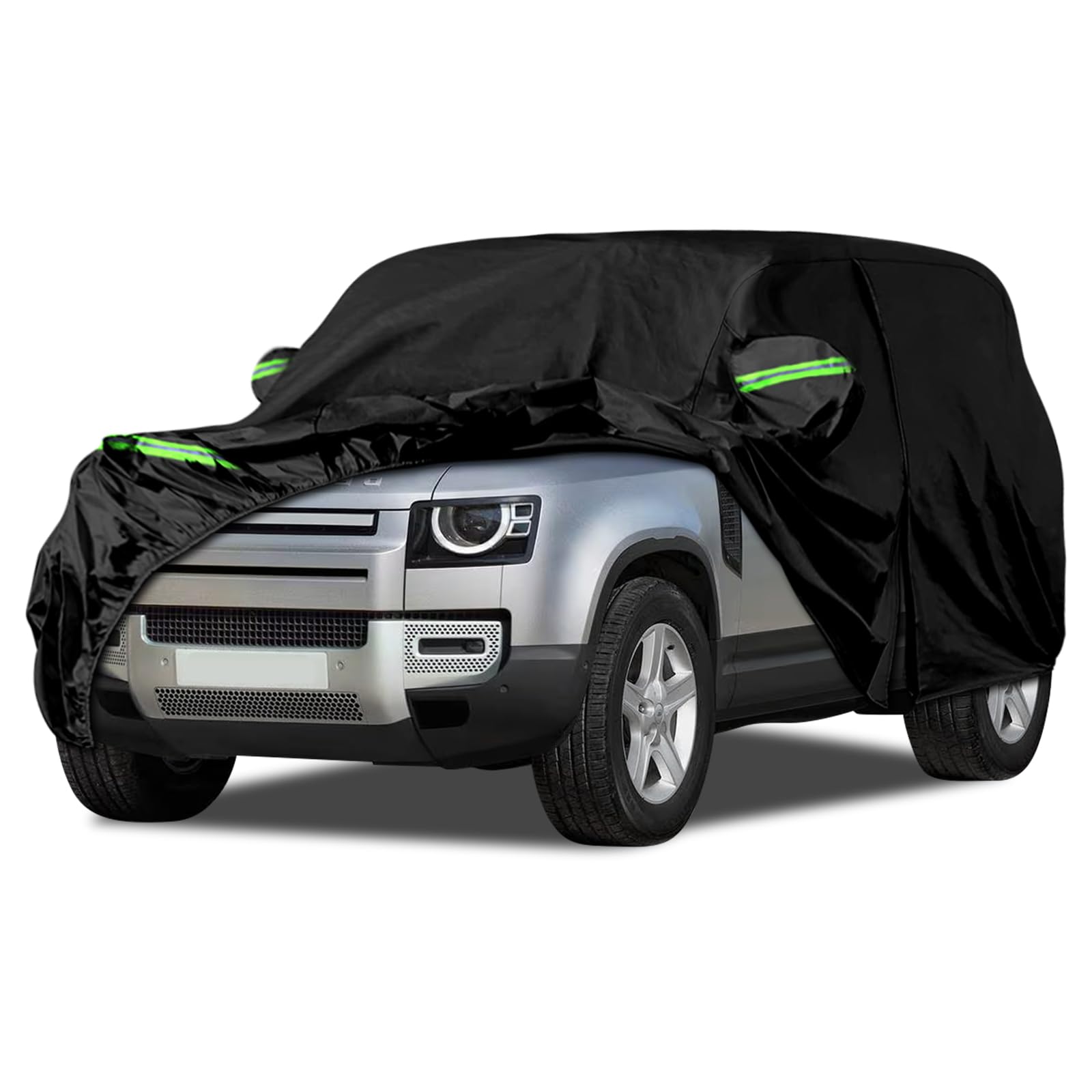 Autoabdeckung wasserdicht Passend für Land Rover Defender 110 2020-2024, Vollgarage Auto Abdeckplane Autoplane, Autoabdeckung Outdoor Winter Sommer für Sonne Schnee Regen Staub Schutz von Kistrba