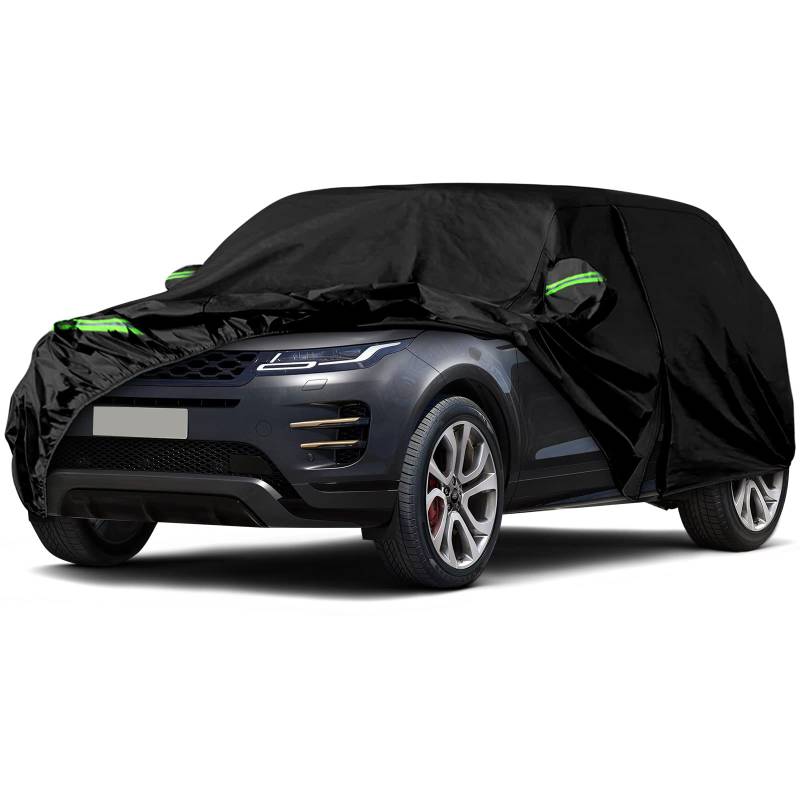 Autoabdeckung wasserdicht Passend für Land Rover Range Rover Evoque 2011-2024, Vollgarage Auto Abdeckplane Autoplane, Autoabdeckung Outdoor Winter Sommer für Sonne Schnee Regen Staub Schutz von Kistrba