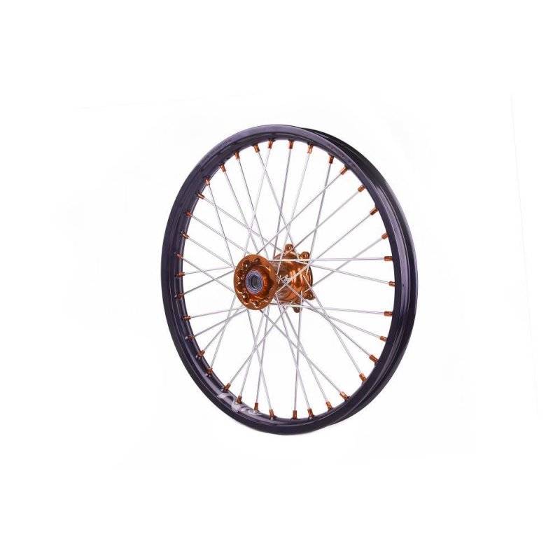 WHEEL ASSEMBLY MX-EN SPORT FRONT 1.60" X 21" ALUMINUM ORANGE von Kite