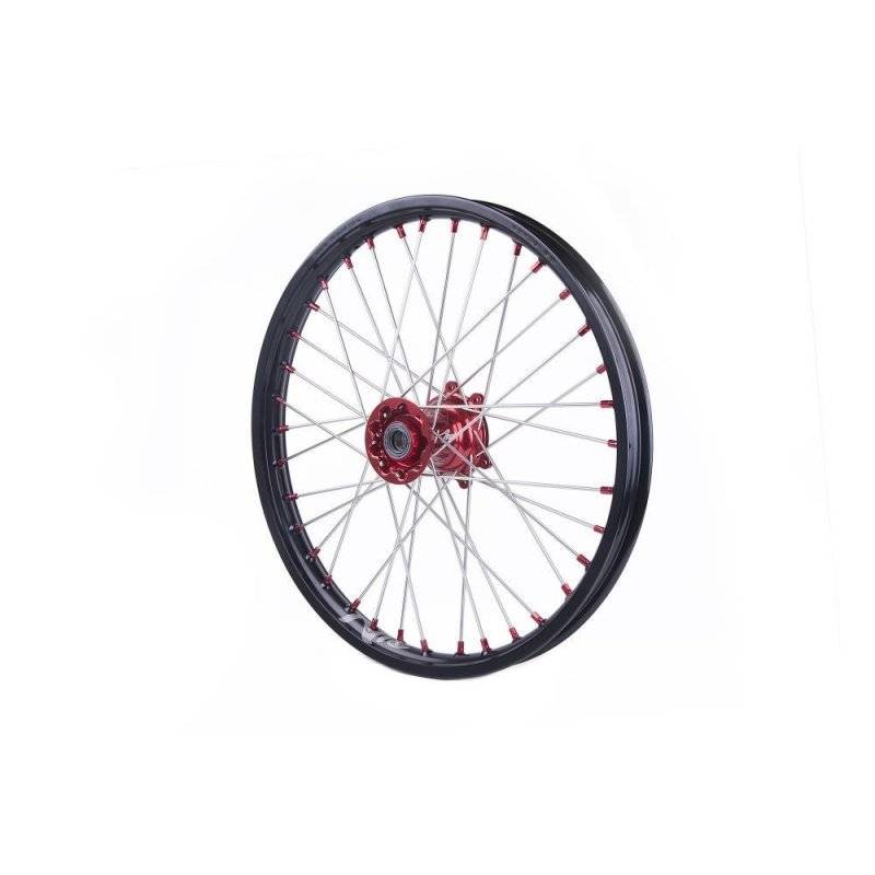 WHEEL ASSEMBLY MX-EN SPORT FRONT 1.60" X 21" ALUMINUM RED von Kite