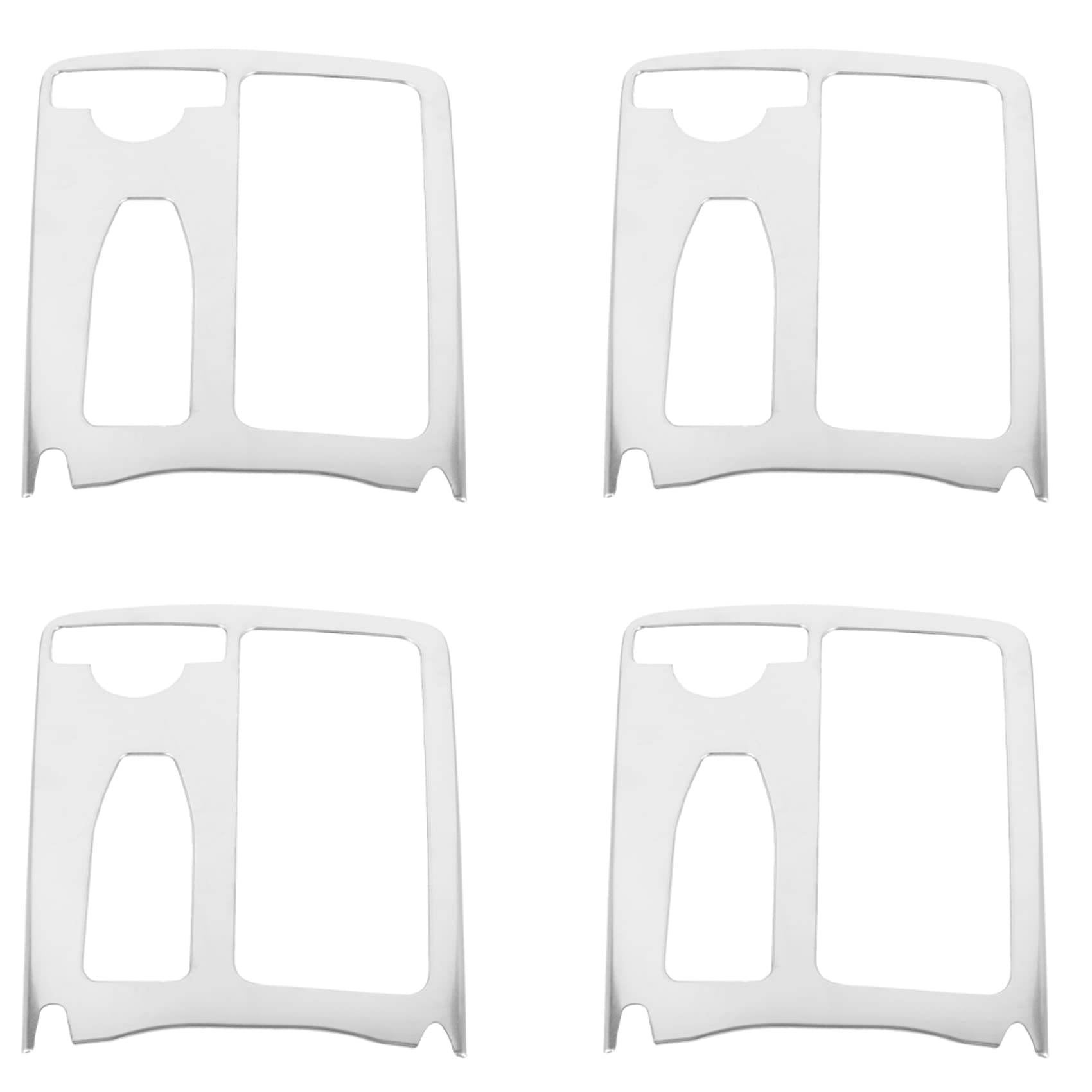 Kiudduy 4X Auto Styling Interieur Edelstahl Aufkleber Wasser Tasse Halter Panel Dekoration Trim für C W204 2009-2014 LHD von Kiudduy