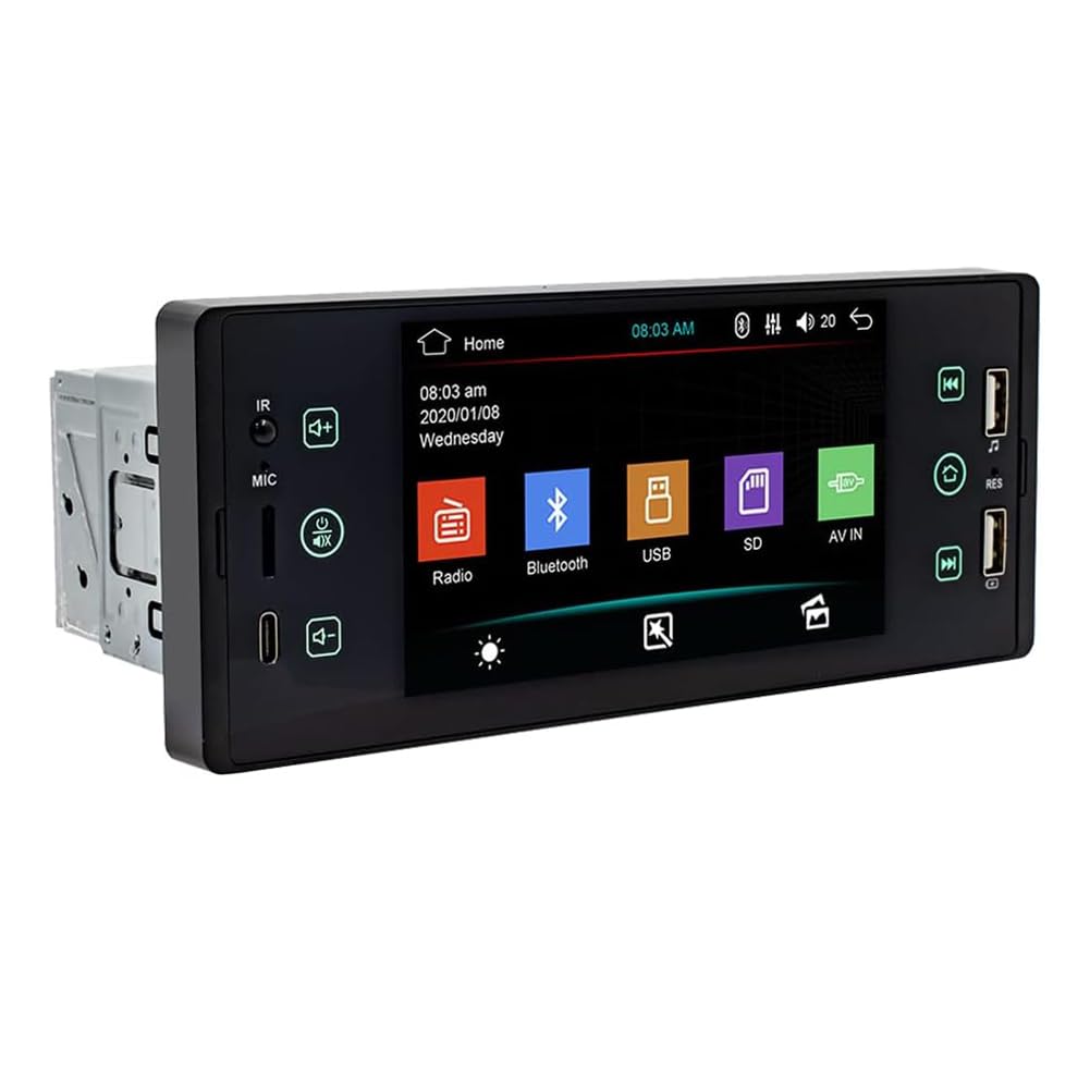 Kivvlbzeq SW150 5 Auto MP5 Player Umkehrbild Autoradio Multifunktion Media HD Universal von Kivvlbzeq