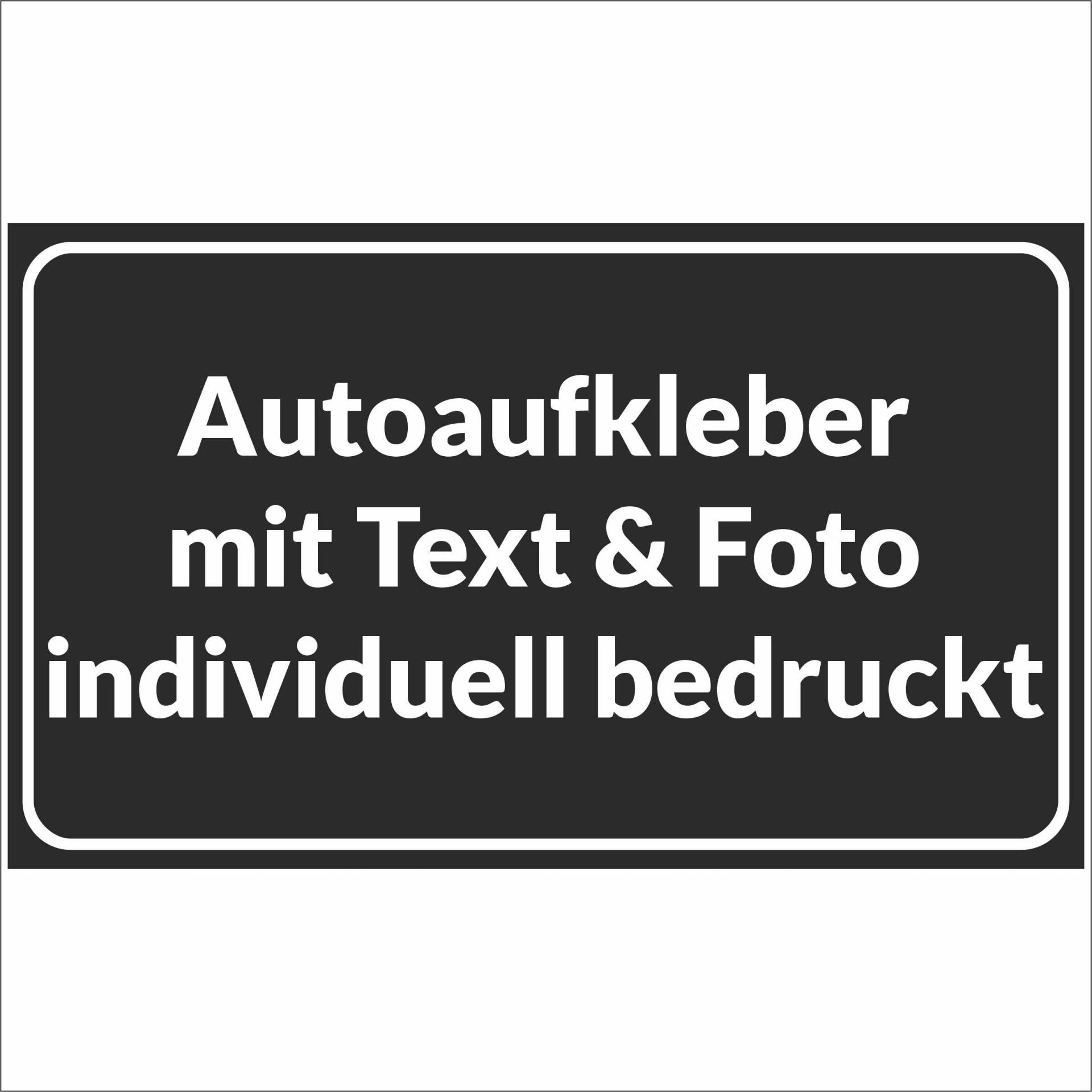 Kiwistar Autoaufkleber - mit Wunschtext und Foto individuell Bedruckt - Werbung für Firma Büro personalisiert für Auto, KfZ LKW (schwarz, 50x50 cm) von Kiwi