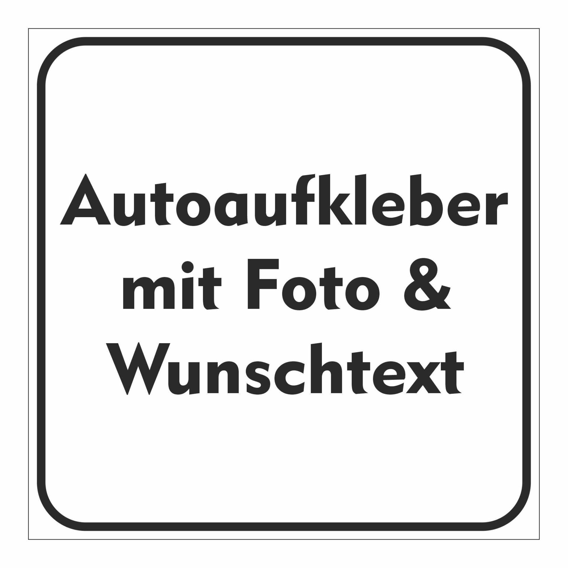 Kiwistar Autoaufkleber - mit Wunschtext und Foto individuell Bedruckt - Werbung für Firma Büro personalisiert für Auto, KfZ LKW (weiß, 50x50 cm) von Kiwistar