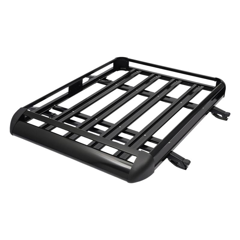 KiwiHood Aluminium Dachträger Universal Auto Dachträger Tray 127 x 97cm Auto Dachkorb Wasserdichter Gepäckträger, 68 kg Tragfähigkeit für SUVs Pick-Up-Trucks Camping, Reise von KiwiHood