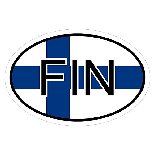 Kiwistar - Autoaufkleber - 10x6,6 cm - außen klebendKiwistar Autoaufkleber - Finnland FIN Auto, Laptop, Fahrrad, LKW, Motorrad Mehrfarbig Autoaufkleber Aufkleber KFZ Flagge Fahne von Kiwistar