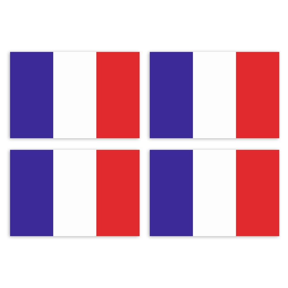 Kiwistar Aufkleber 4,5 x 3 cm Frankreich - Land Staat Autoaufkleber Flagge Länder Wappen Fahne Sticker Kennzeichen - Auto - Fahrrad - LKW von Kiwistar