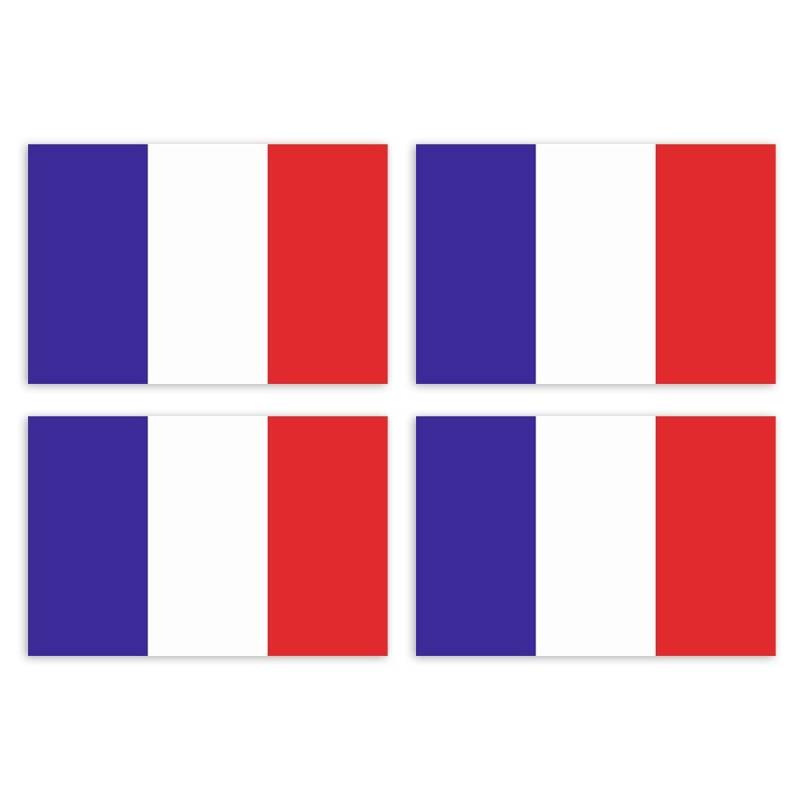 Kiwistar Aufkleber 4,5 x 3 cm Frankreich - Land Staat Autoaufkleber Flagge Länder Wappen Fahne Sticker Kennzeichen - Auto - Fahrrad - LKW von Kiwistar