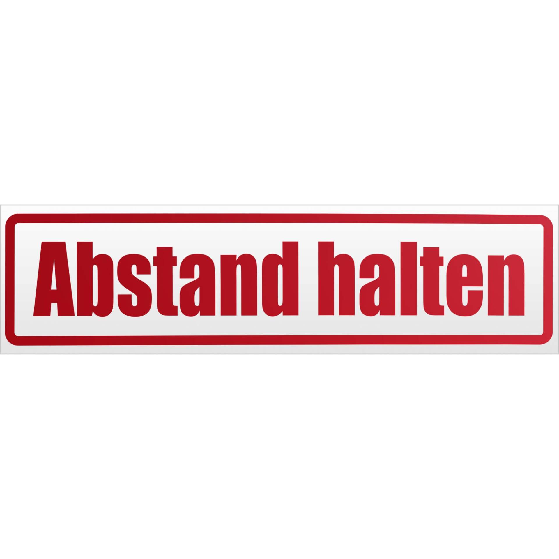 Kiwistar Abstand halten Magnetschild Schild magnetisch - 30cm Rot - reflektierend - Magnetfolie für Auto PKW Kfz von Kiwistar