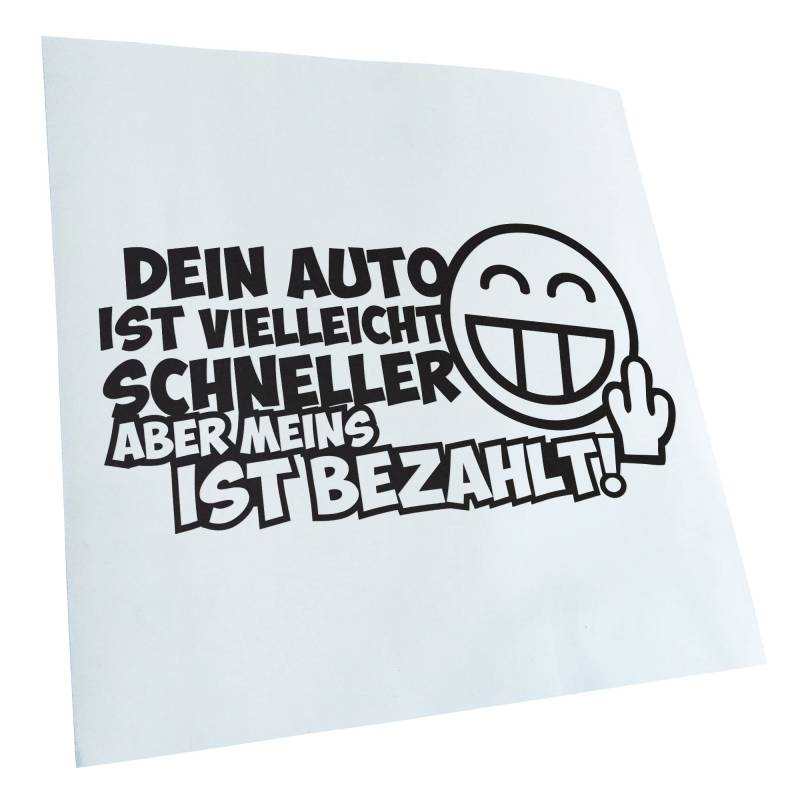 Kiwistar - Autoaufkleber - Dein Auto ist vielleicht schneller. Aufkleber für Auto, Laptop, Fahrrad, LKW, Motorrad Mehrfarbig JDM Decal Racing von Kiwistar