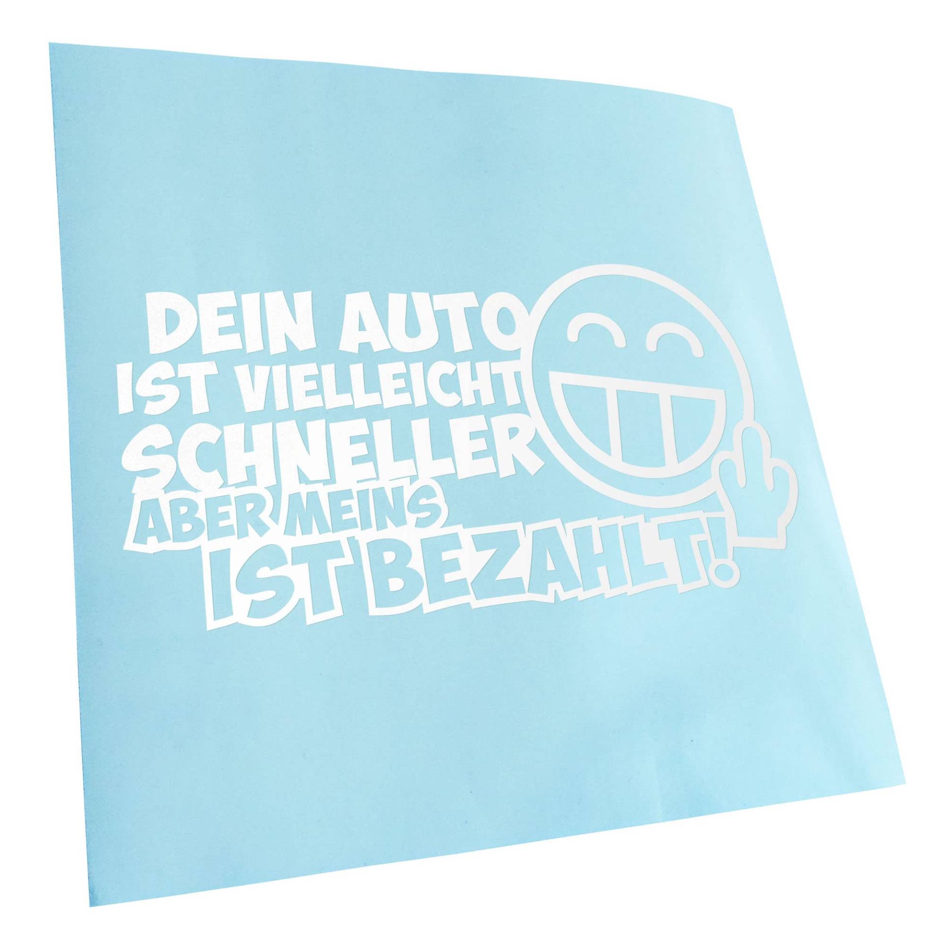 Kiwistar - Autoaufkleber - Dein Auto ist vielleicht schneller. Aufkleber für Auto, Laptop, Fahrrad, LKW, Motorrad Mehrfarbig JDM Decal Racing von Kiwistar