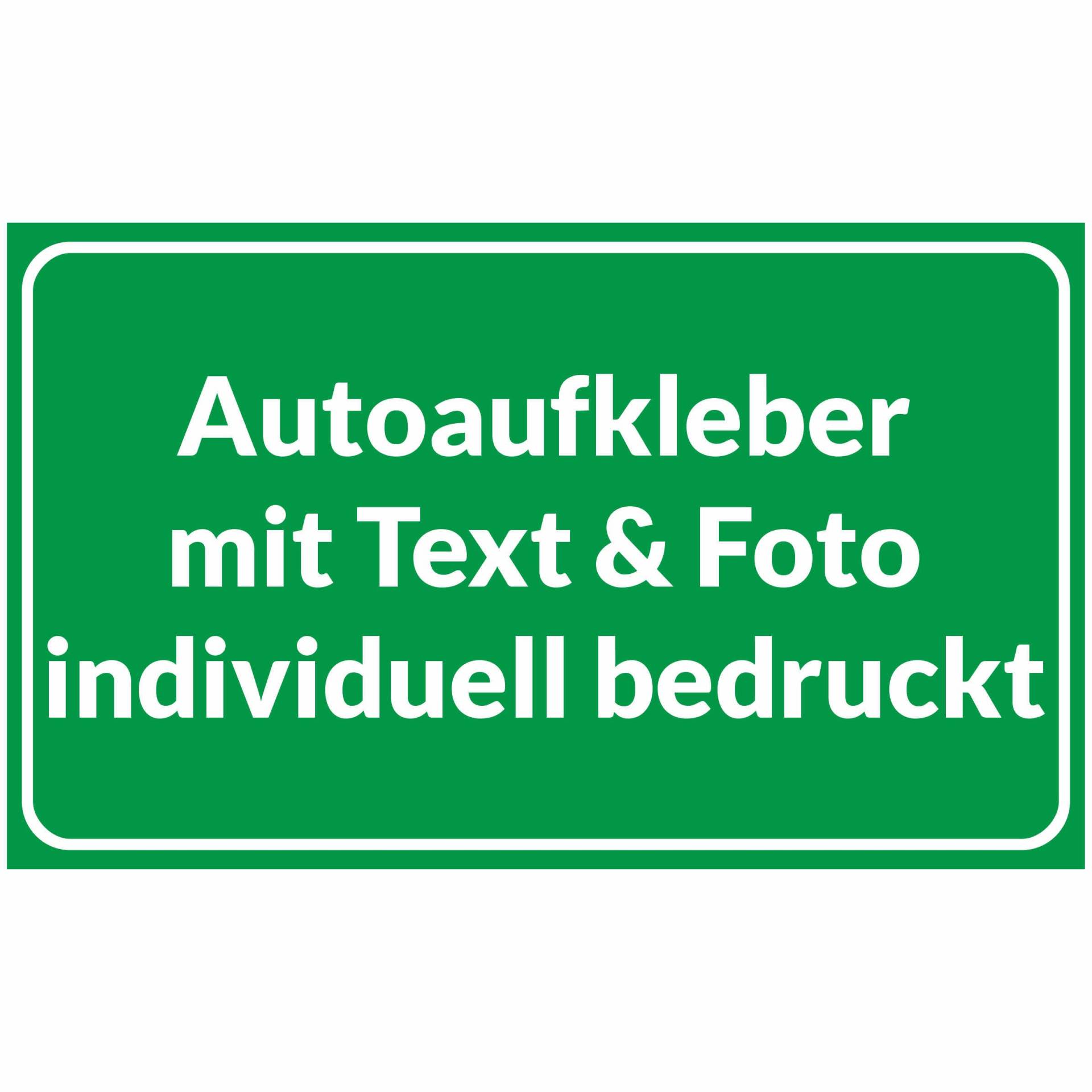 Kiwistar Autoaufkleber - mit Wunschtext und Foto individuell Bedruckt - Werbung für Firma Büro personalisiert für Auto, KfZ LKW (grün, 20x10 cm) von Kiwi