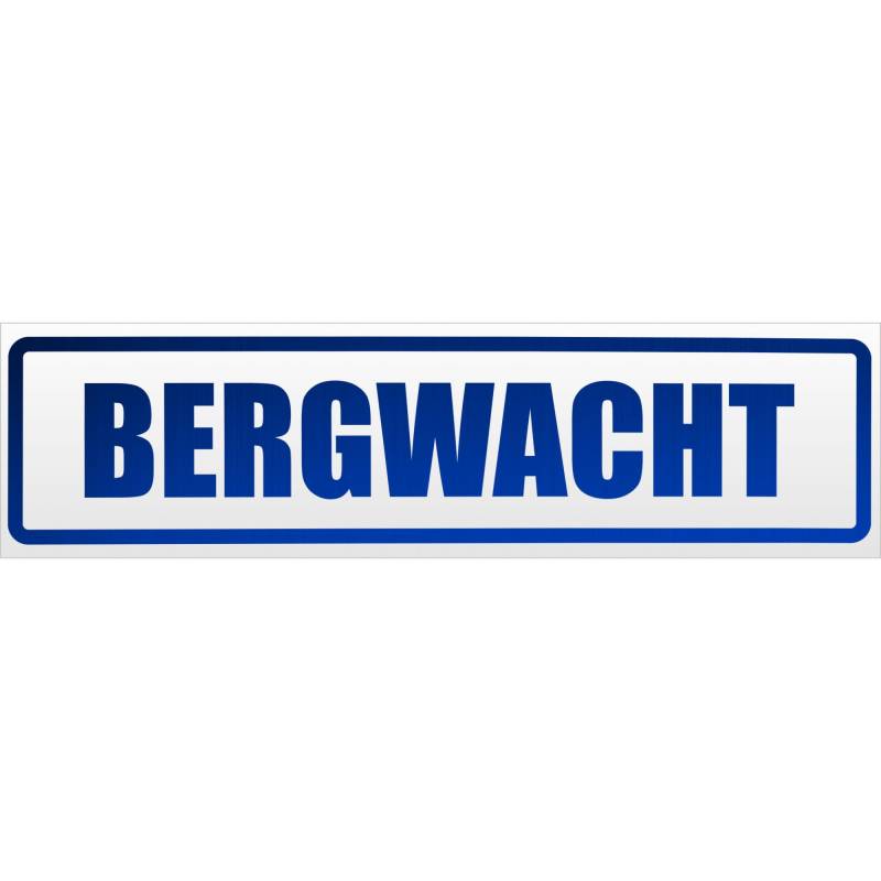 Kiwistar Bergwacht Magnetschild Schild magnetisch - 60cm Blau - reflektierend - Magnetfolie für Auto PKW Kfz von Kiwistar