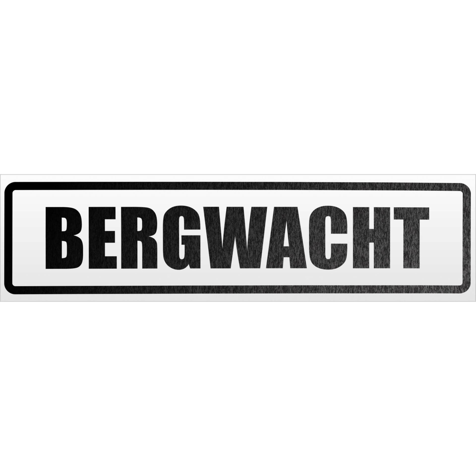 Kiwistar Bergwacht Magnetschild Schild magnetisch - 60cm Schwarz - reflektierend - Magnetfolie für Auto PKW Kfz von Kiwistar