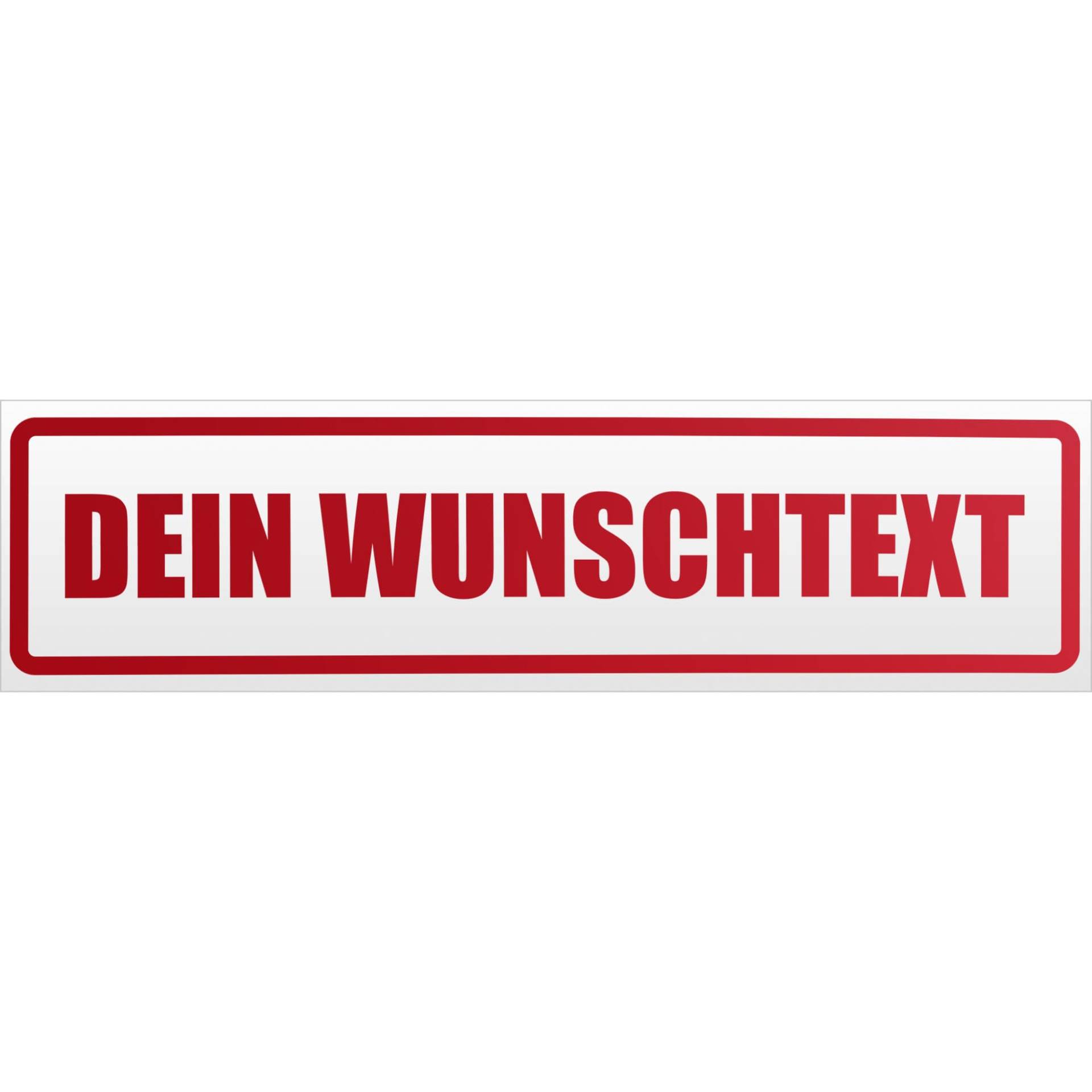 Kiwistar Dein Wunschtext Magnetschild Schild magnetisch - 60cm Rot - reflektierend - Magnetfolie für Auto PKW Kfz von Kiwistar