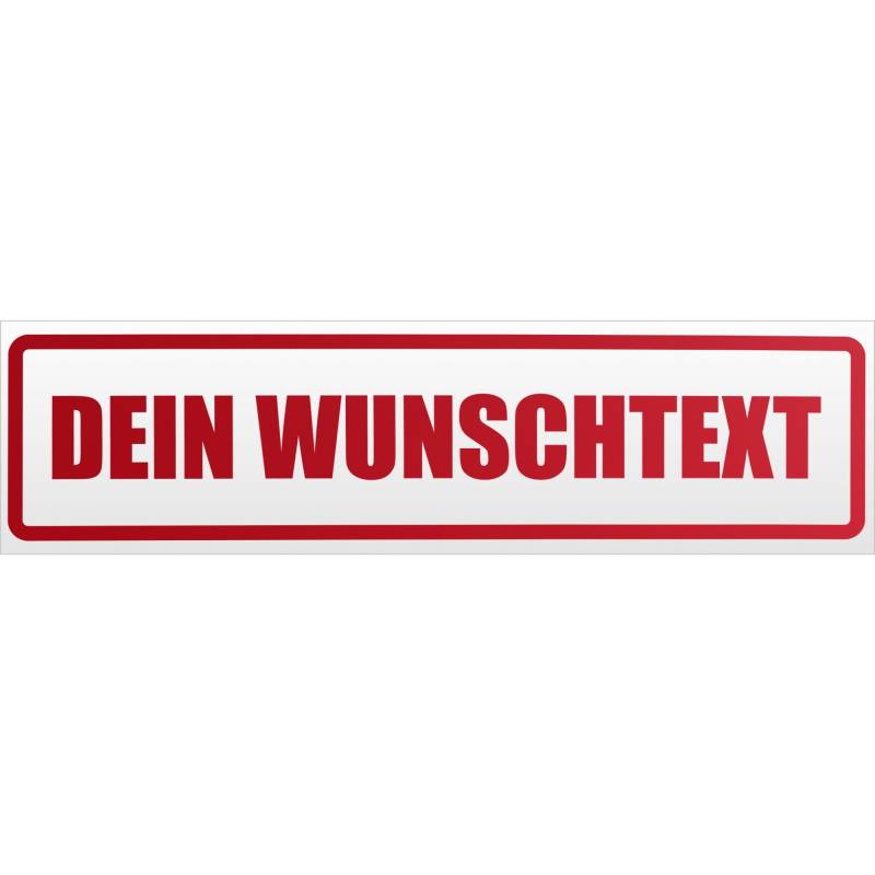 Kiwistar Dein Wunschtext Magnetschild Schild magnetisch - 60cm Rot - reflektierend - Magnetfolie für Auto PKW Kfz von Kiwistar