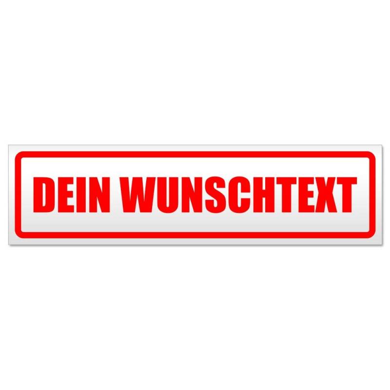 Kiwistar Dein Wunschtext Magnetschild Schild magnetisch - 60cm Rot - Magnetfolie für Auto PKW Kfz von Kiwistar