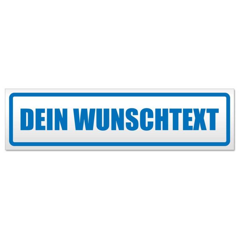 Kiwistar Dein Wunschtext Magnetschild Schild magnetisch - 60cm Blau - Magnetfolie für Auto PKW Kfz von Kiwistar