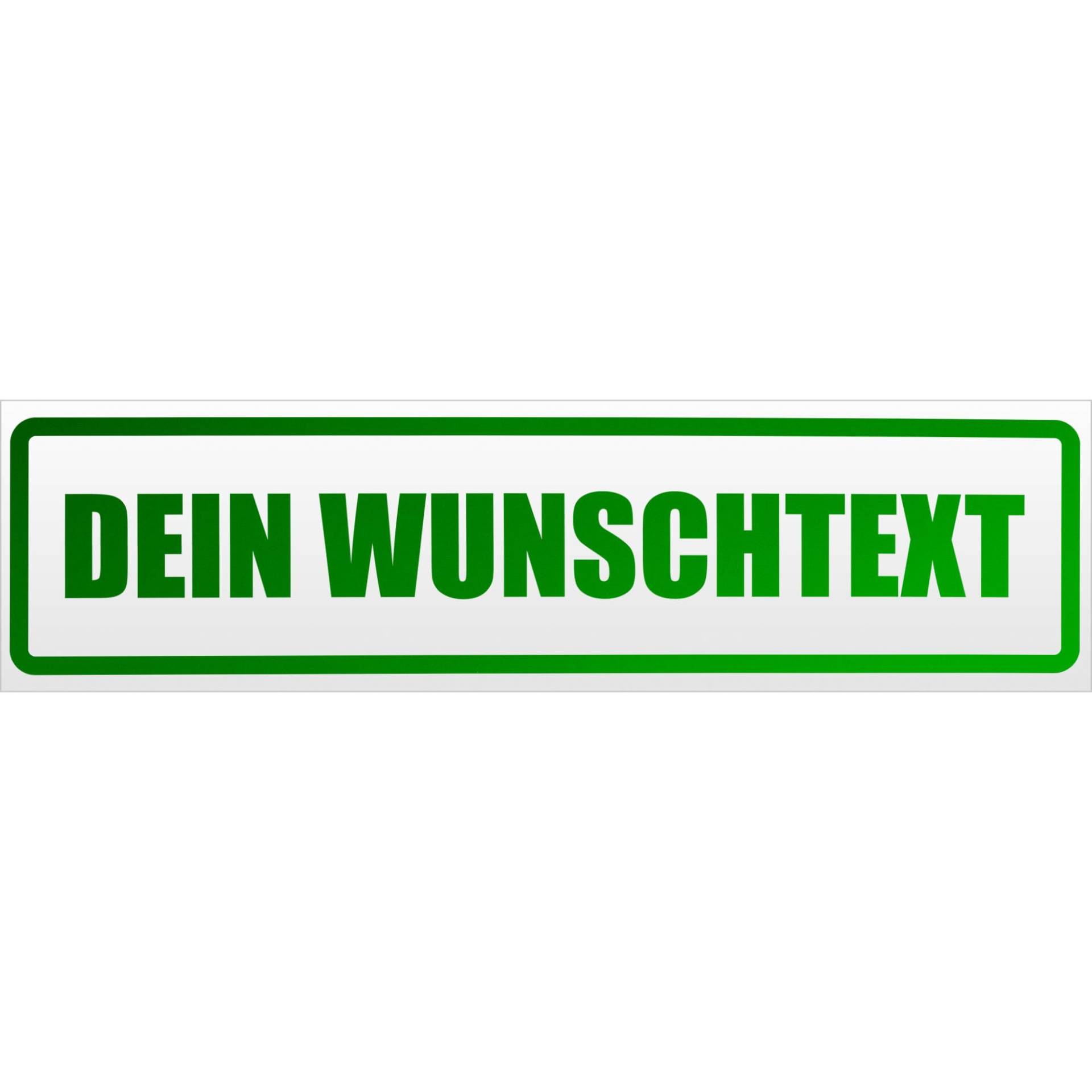 Kiwistar Dein Wunschtext Magnetschild Schild magnetisch - 60cm Grün - reflektierend - Magnetfolie für Auto PKW Kfz von Kiwistar