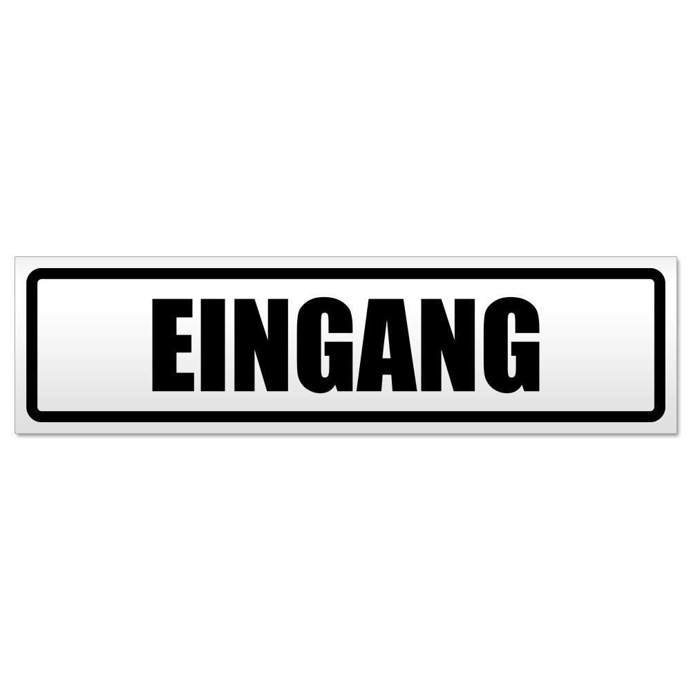 Kiwistar Eingang Magnetschild Schild magnetisch - 30cm Schwarz - Magnetfolie für Auto PKW Kfz von Kiwistar