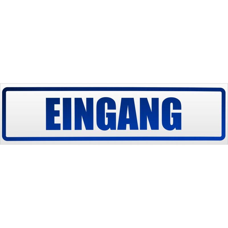 Kiwistar Eingang Magnetschild Schild magnetisch - 60cm Blau - reflektierend - Magnetfolie für Auto PKW Kfz von Kiwistar