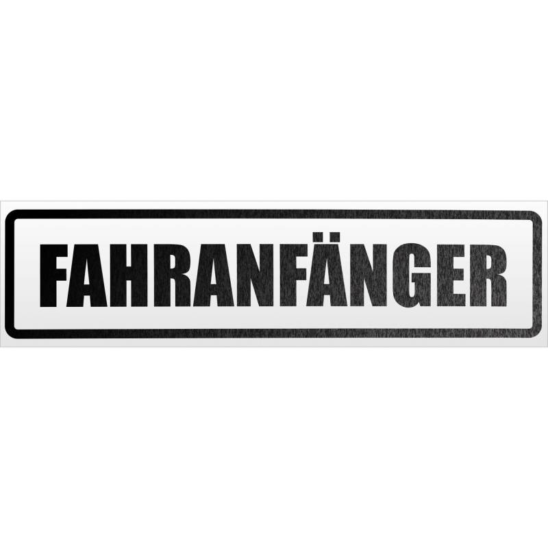 Kiwistar Fahranfänger Magnetschild Schild magnetisch - 30cm Schwarz - reflektierend - Magnetfolie für Auto PKW Kfz von Kiwistar