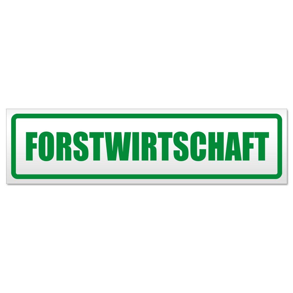 Kiwistar Forstwirtschaft Magnetschild Schild magnetisch - 30cm Grün - Magnetfolie für Auto PKW Kfz von Kiwistar