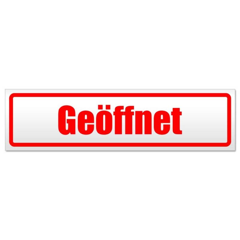 Kiwistar Geöffnet Magnetschild Schild magnetisch - 60cm Rot - Magnetfolie für Auto PKW Kfz von Kiwistar