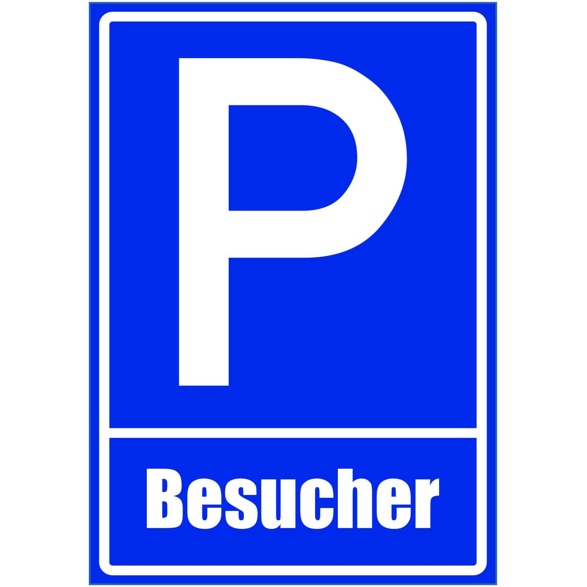 Kiwistar - Parkplatzschild - Alu Verbund kein PVC! - Besucher - 42 x 30cm von Kiwistar