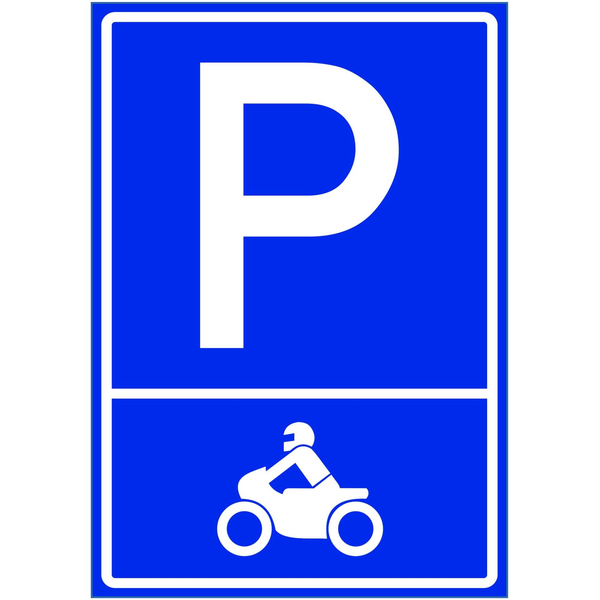 Kiwistar - Parkplatzschild - Alu Verbund kein PVC! - Motorrad (Piktogramm) - 42 x 30cm von Kiwistar