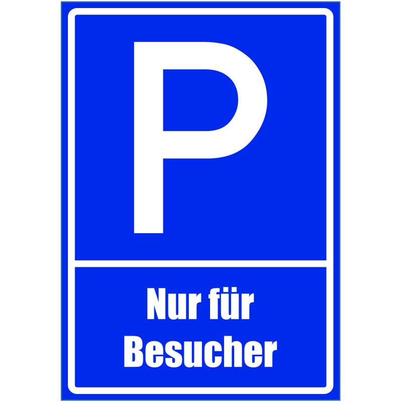 Kiwistar - Parkplatzschild - Alu Verbund kein PVC! - Nur für Besucher - 42 x 30cm von Kiwistar