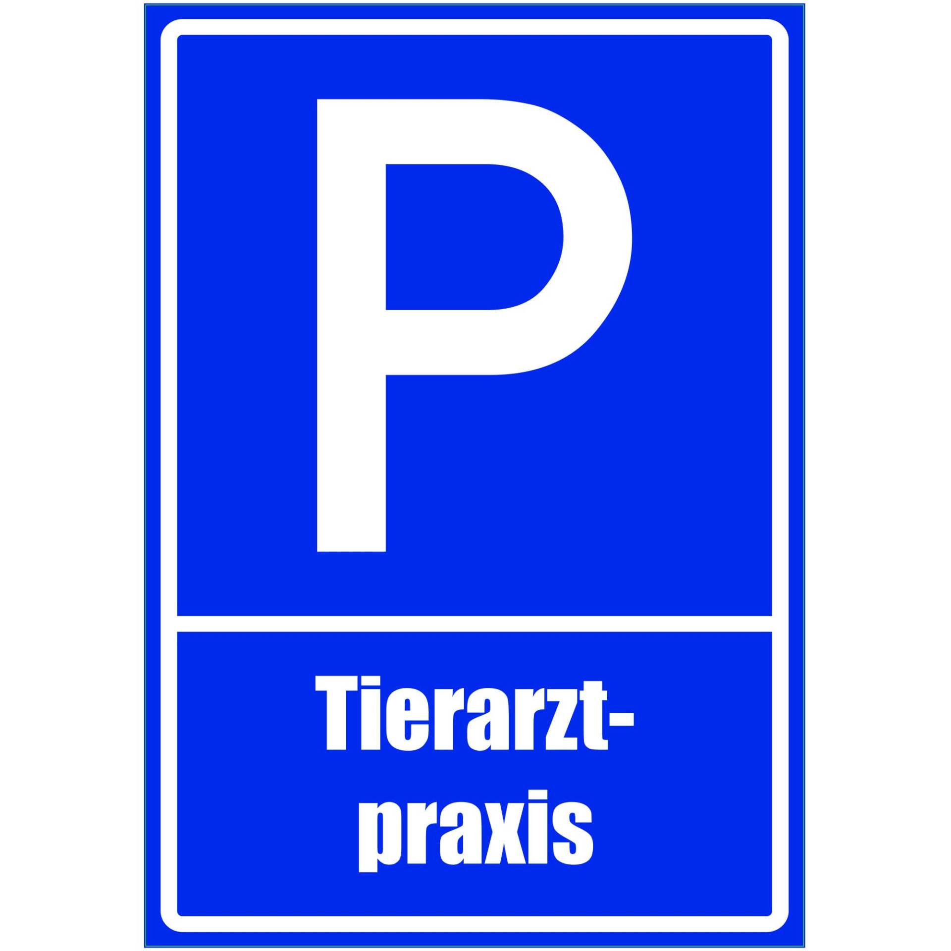 Kiwistar - Parkplatzschild - Aufkleber - Tierarztpraxis - 42 x 30cm von Kiwistar