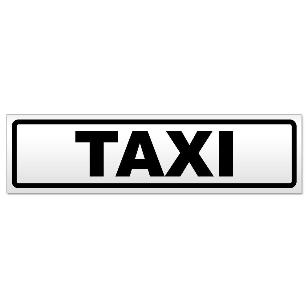 Kiwistar Taxi Magnetschild Schild magnetisch - 20cm Schwarz - Magnetfolie für Auto PKW Kfz von Kiwistar