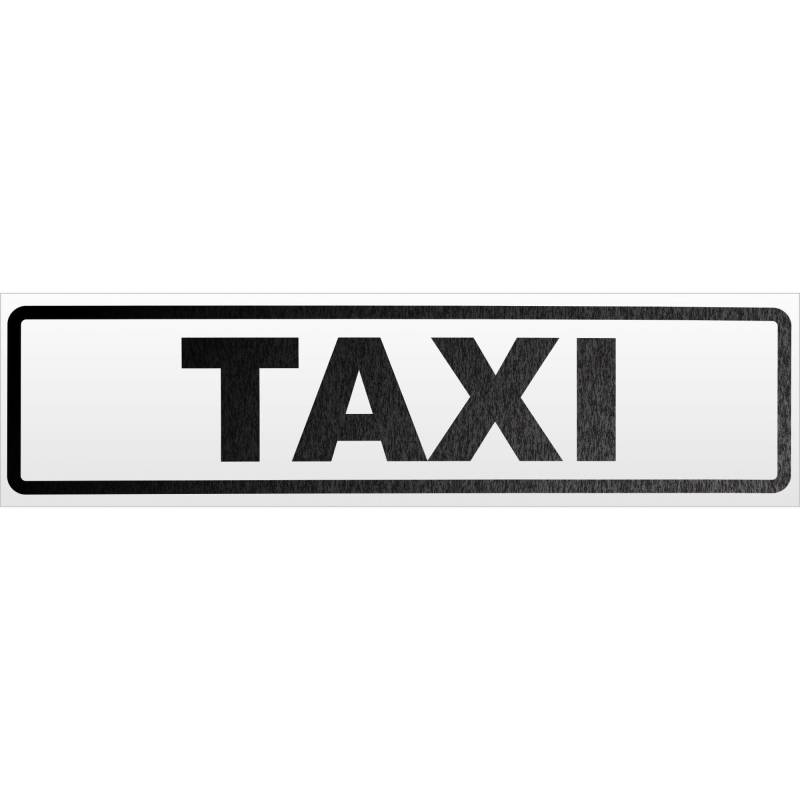 Kiwistar Taxi Magnetschild Schild magnetisch - 60cm Schwarz - reflektierend - Magnetfolie für Auto PKW Kfz von Kiwistar