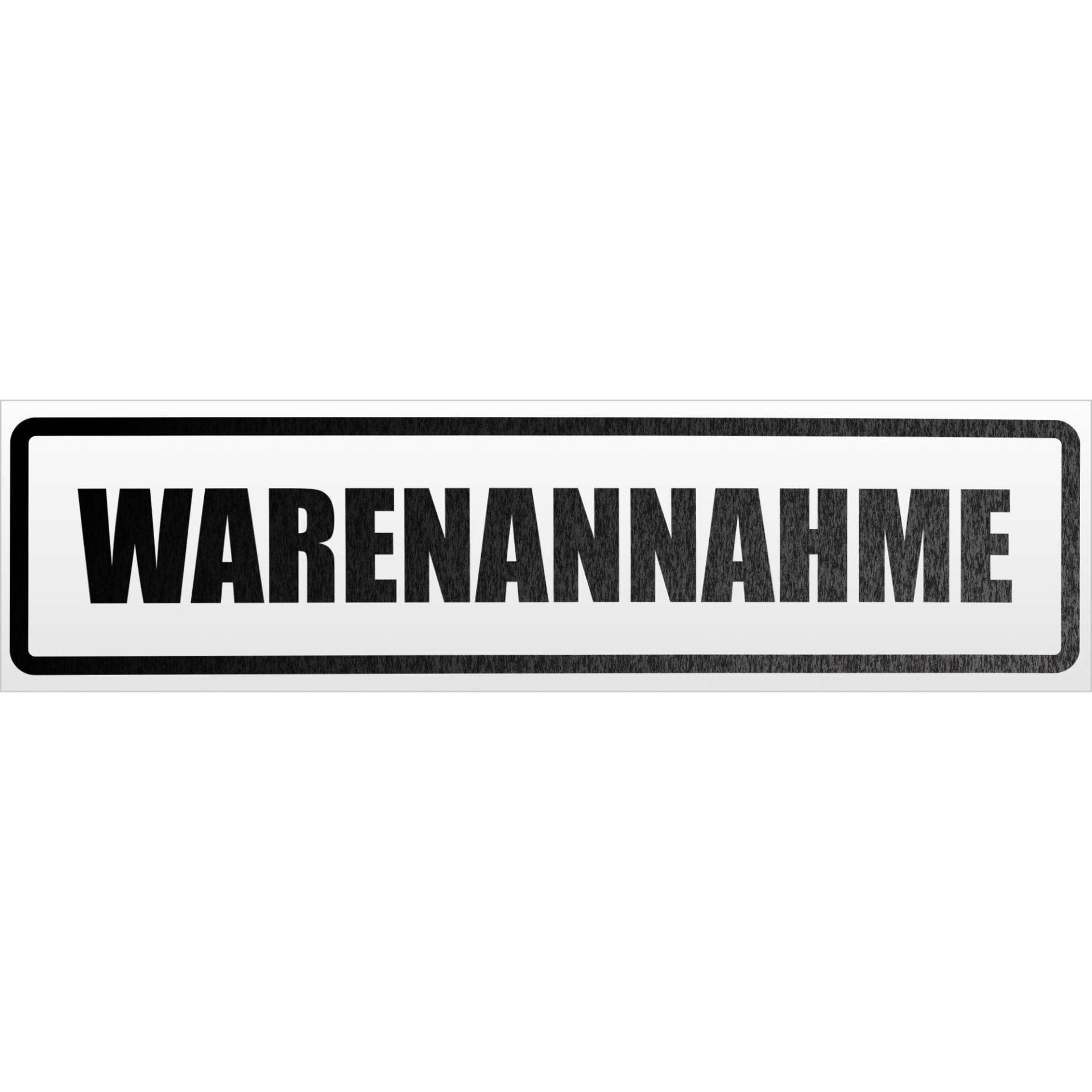 Kiwistar Warenannahme Magnetschild Schild magnetisch - 60cm Schwarz - reflektierend - Magnetfolie für Auto PKW Kfz von Kiwistar