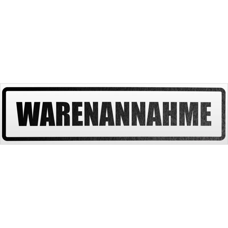 Kiwistar Warenannahme Magnetschild Schild magnetisch - 60cm Schwarz - reflektierend - Magnetfolie für Auto PKW Kfz von Kiwistar