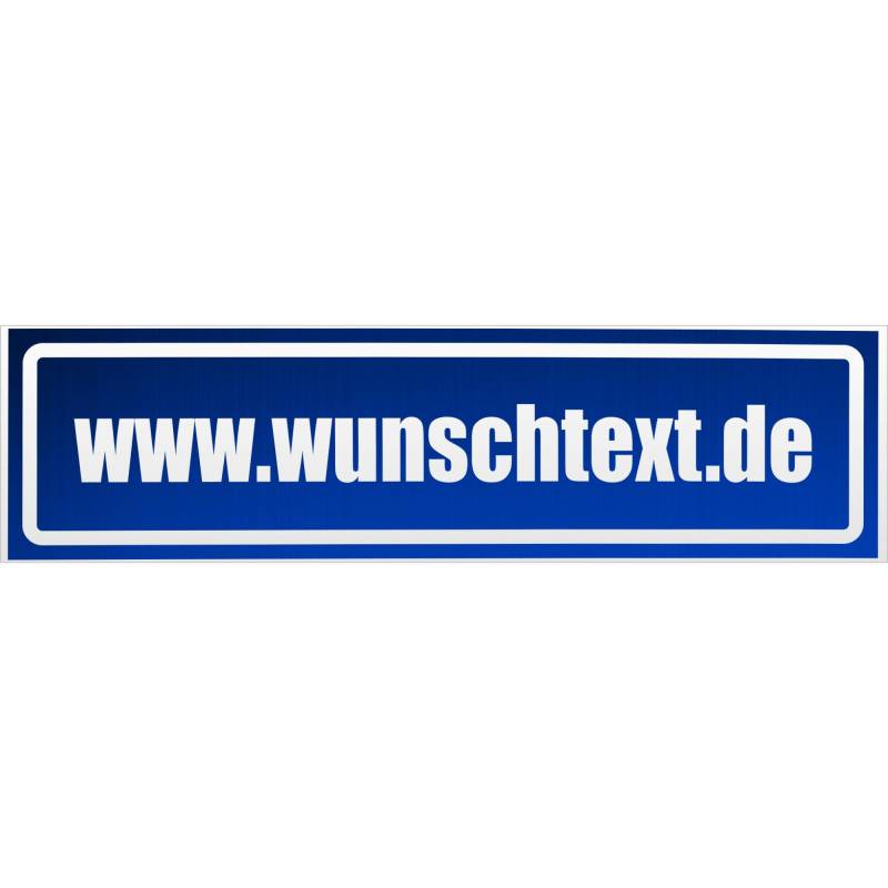 Kiwistar wunschtext Domain Magnetschild Schild magnetisch - 60cm Blau - reflektierend - Magnetfolie für Auto PKW Kfz von Kiwistar