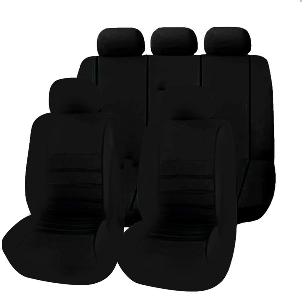 KizmiQ Auto Sitzbezug für MG ZS MG4 MG5 ZS EV 2022 9 Stück Polyester Waschbarer Stoff Atmungsaktiv sitzbezüge Geeignet alle Jahreszeiten Sitzschoner,H von KizmiQ